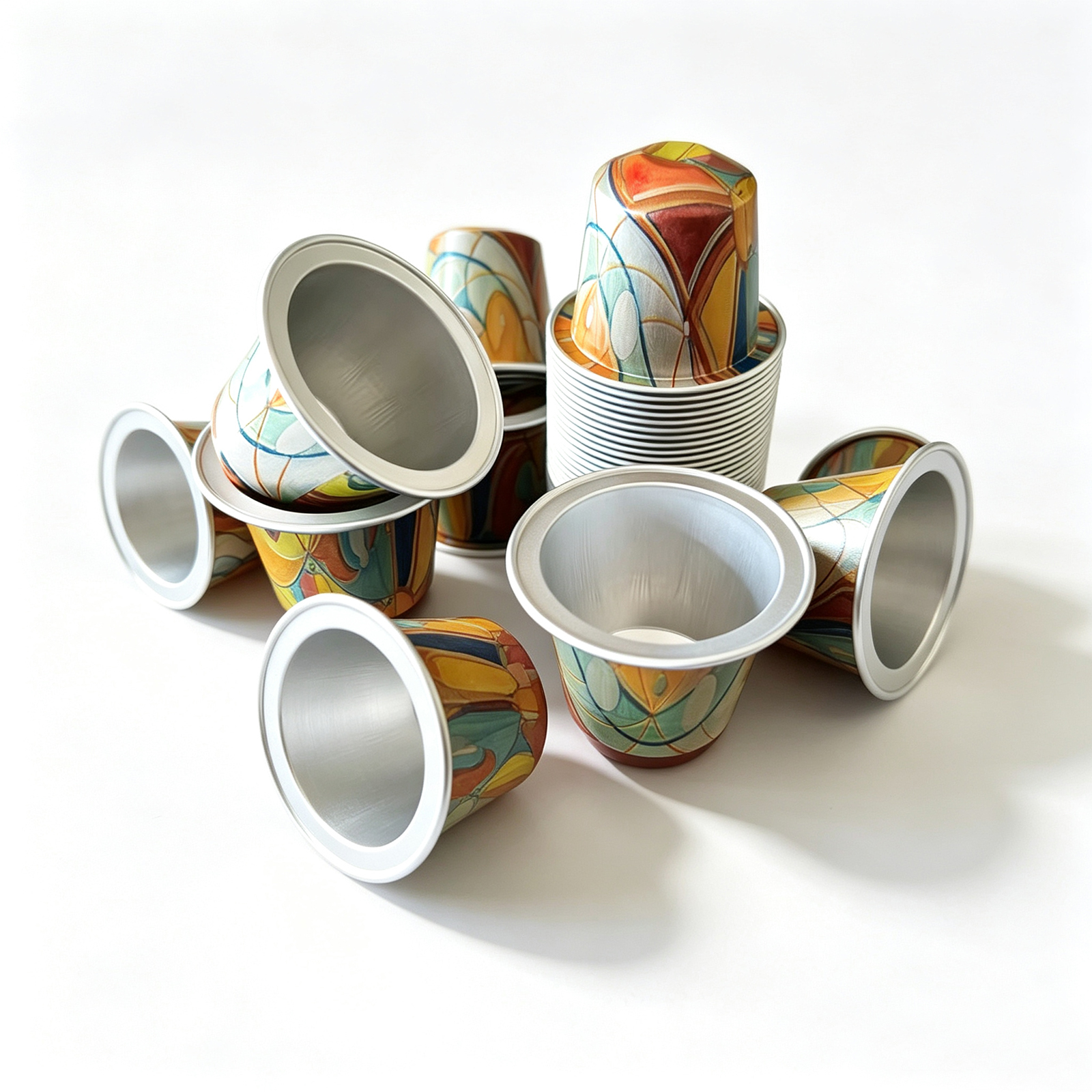 Registered Printed Aluminum Pods for Multi-Variant Coffee Capsule Lines