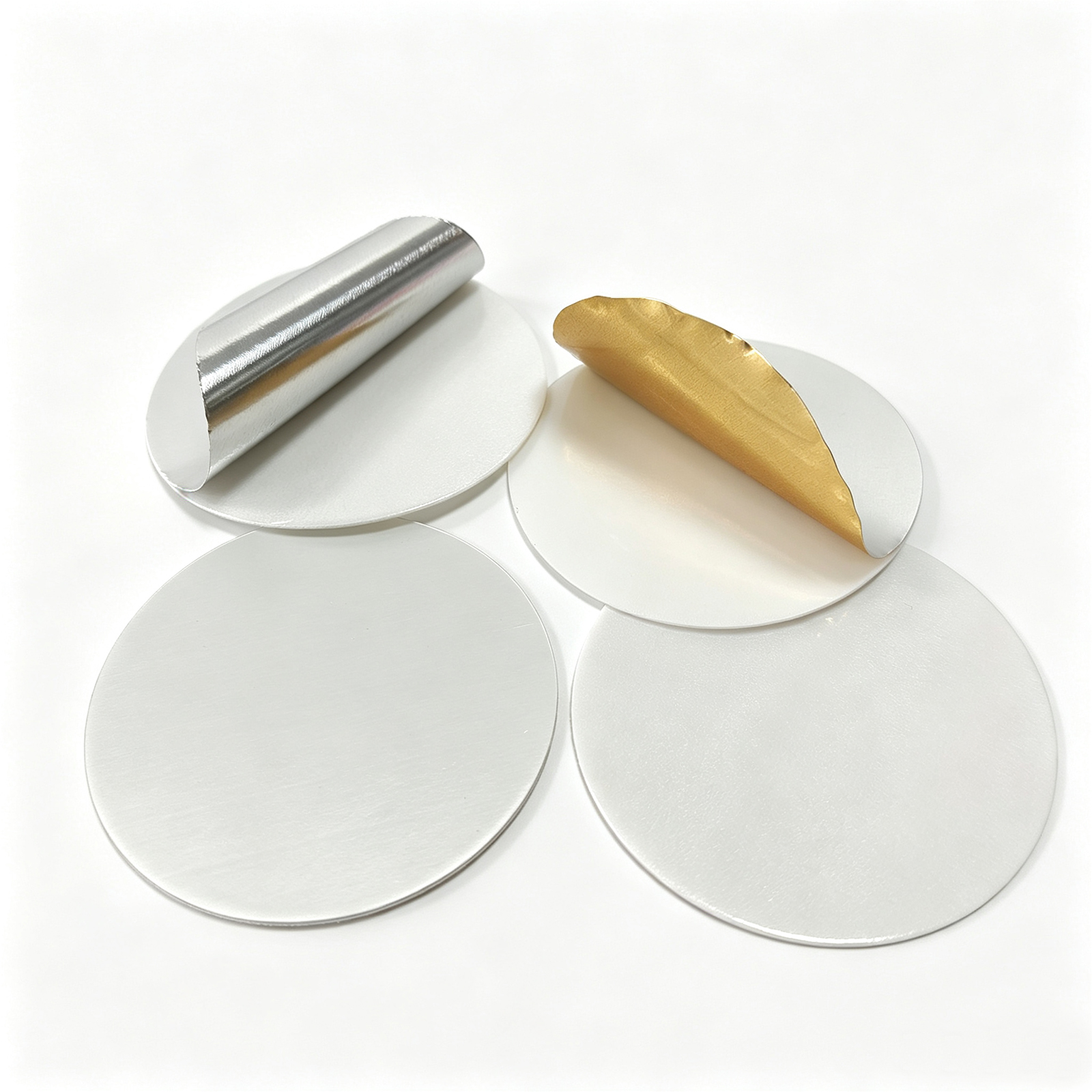Wax-Free Two-Piece Induction Foil Liners with PE Foam Backing